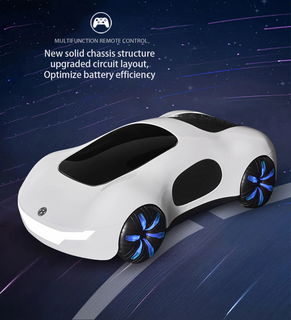 Gesture Sensor Toy Car, with Light Spray, 360 ° Rotation and Horizontal Movement, Birthday Gift Toy Car for Boys Aged 6-12