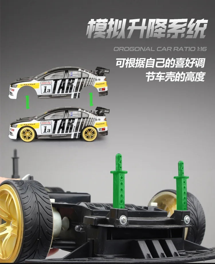 RC Racing Drift Cars 70 km/h 40km/H 1/10 Anti-collision Remote Control Large Speed Big Off-road 4WD Toys for Boys Adult