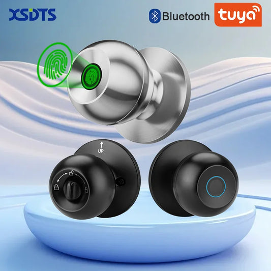 Tuya App Fingerprint Smart Lock with Bluetooth Digital Door Lock Keyless Entry Home House Apartment